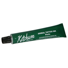 Ketchum green paste being applied to tattoo tool closeup for precise, durable marks