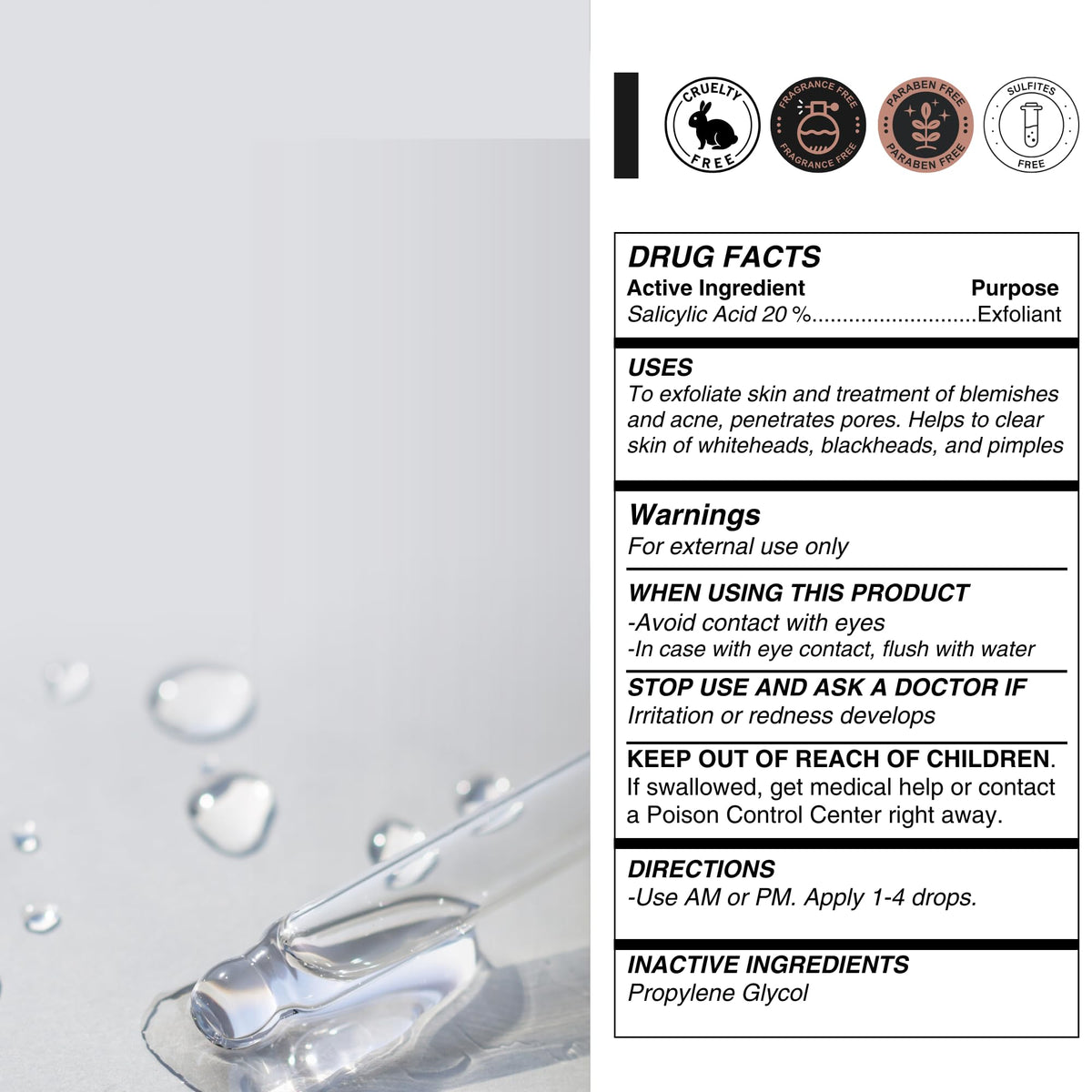 Ketostat serum texture close-up highlighting lightweight, fast-absorbing feel