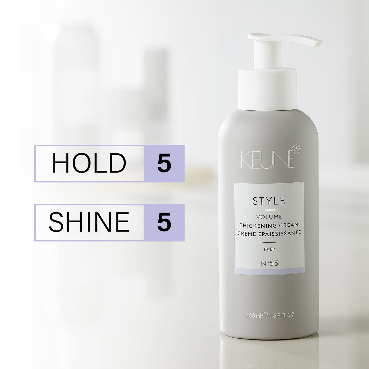 KEUNE being applied to damp hair to demonstrate even distribution and prep