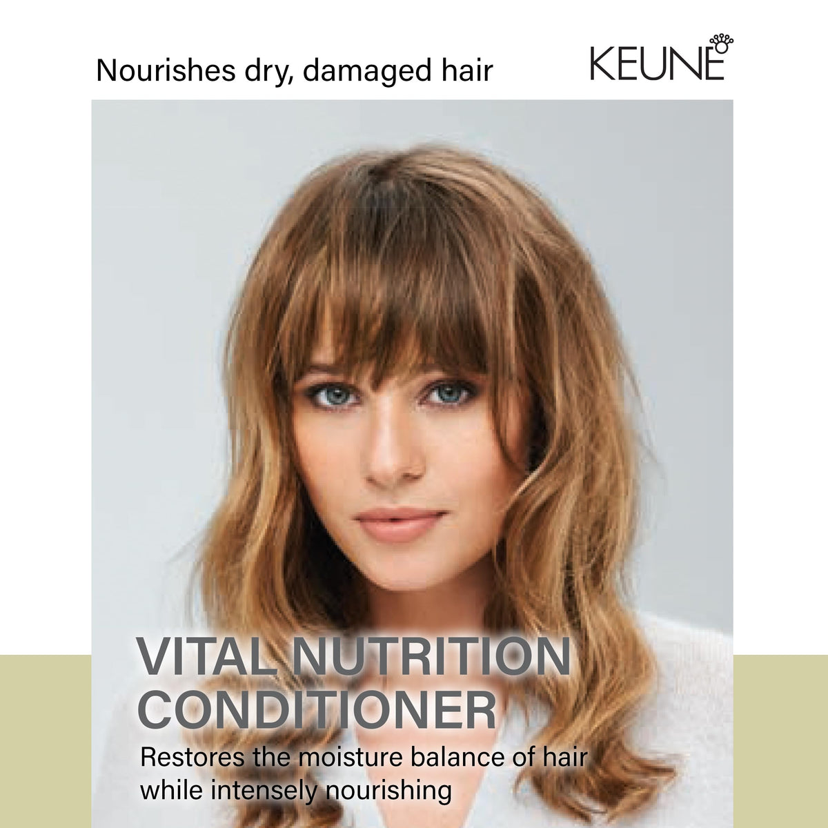 KEUNE creamy conditioner texture on hand, shows rich moisturizing consistency