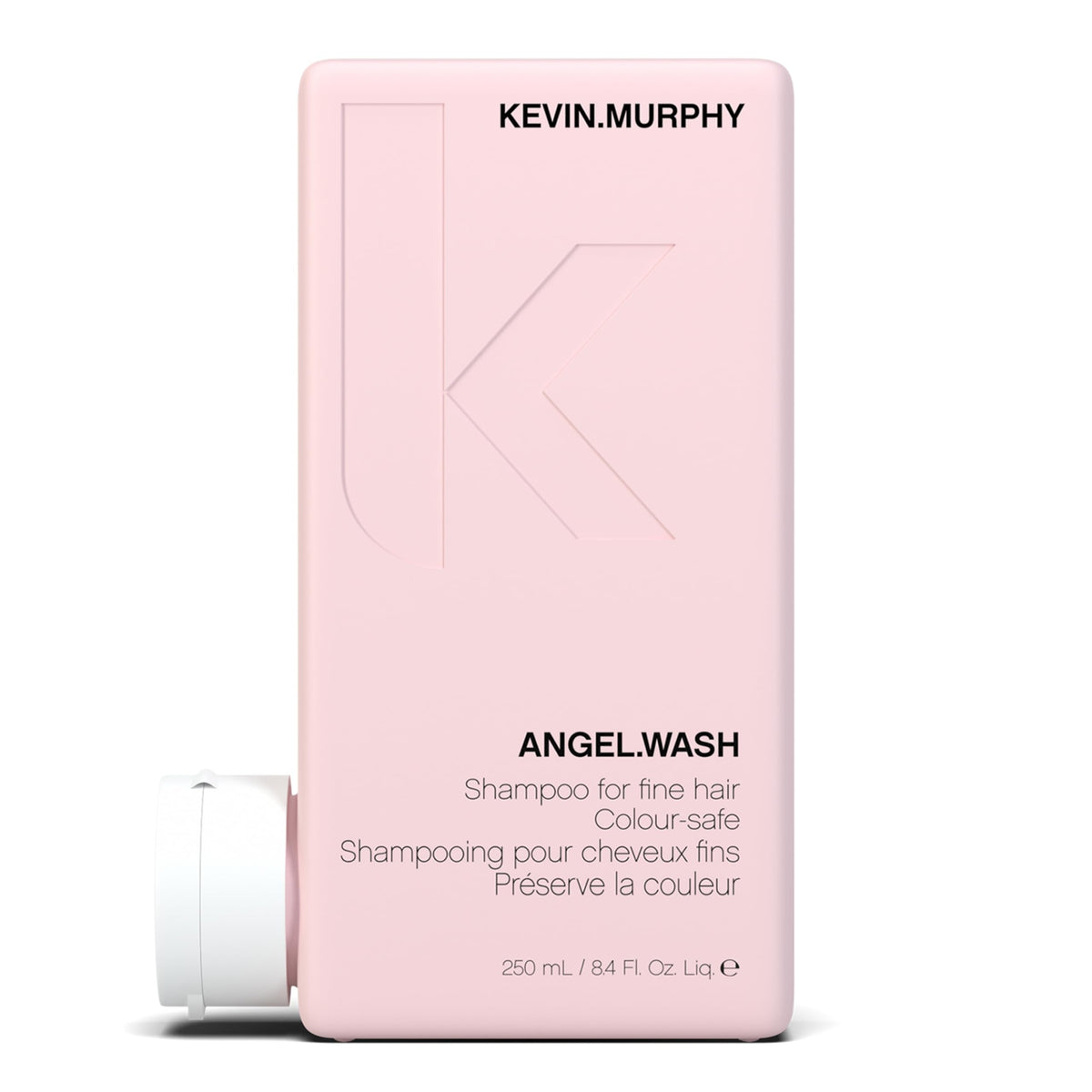 KEVIN.MURPHY ANGEL.WASH front bottle showing label and sleek packaging benefit appealing presentation