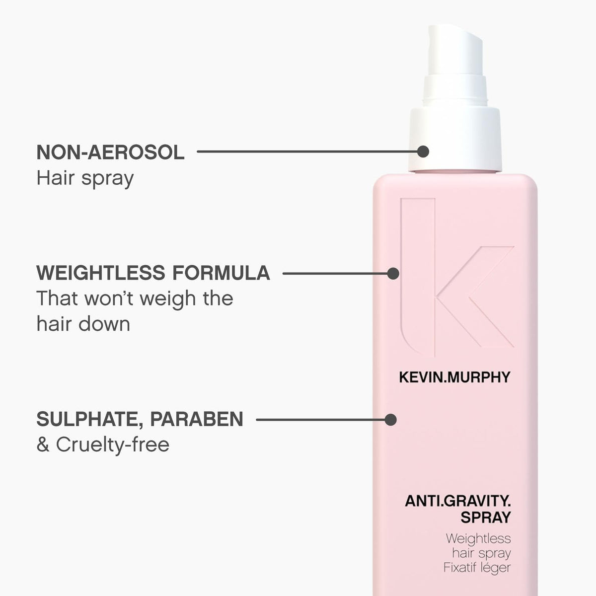 KEVIN.MURPHY bottle in hand scale for travel-friendly, professional volume