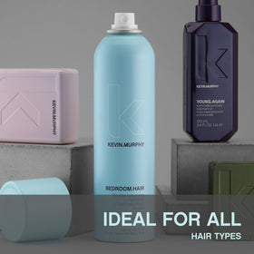 KEVIN.MURPHY bottle beside a ruler to show 100ml size for travel-friendly convenience