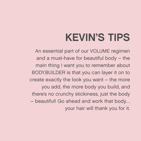 KEVIN.MURPHY styling in salon creating lifted blowout for long-lasting body