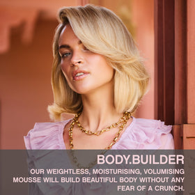 KEVIN.MURPHY mousse texture close-up showing airy foam for weightless volume benefits