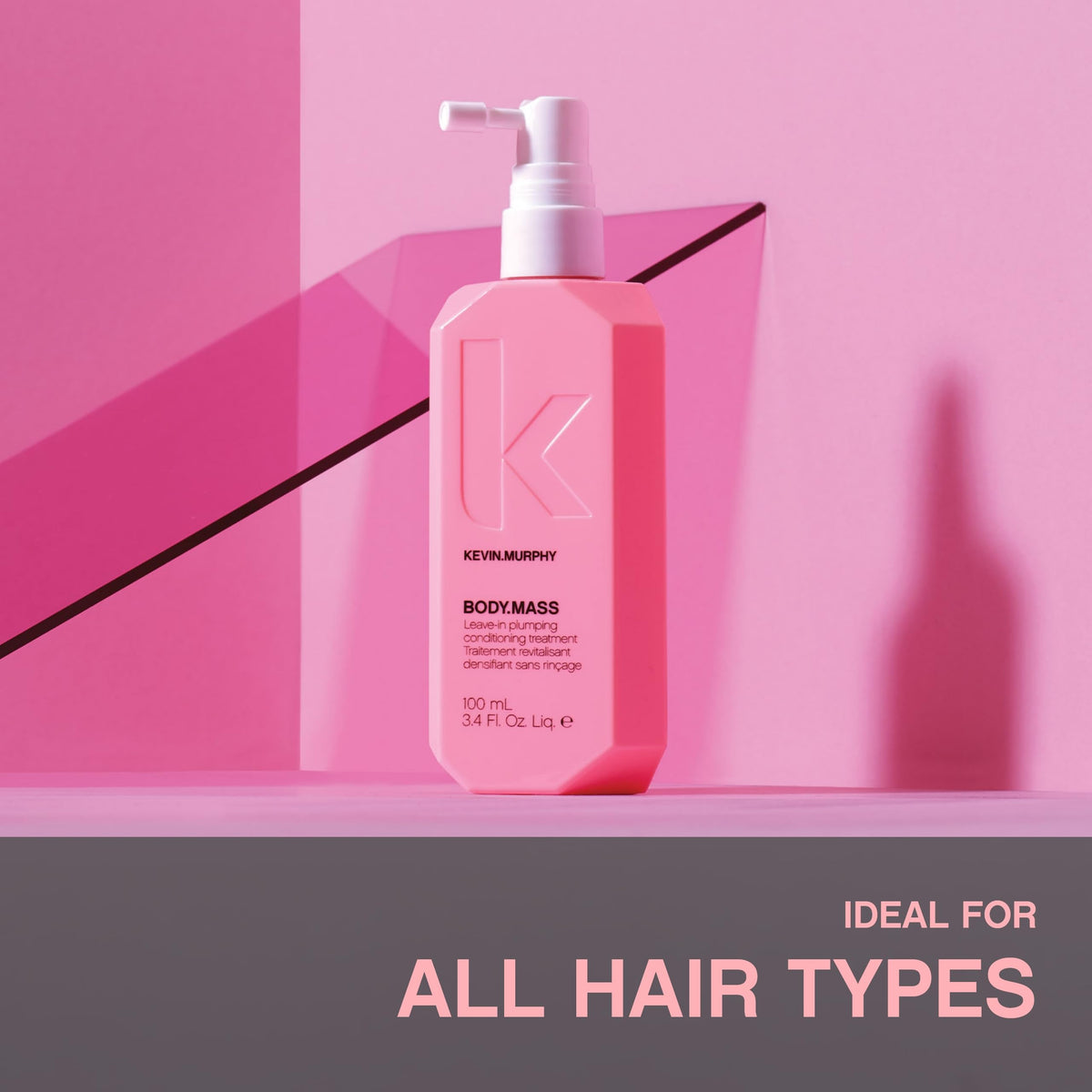 KEVIN.MURPHY Body Mass before and after comparison showing increased hair fullness and visible lift
