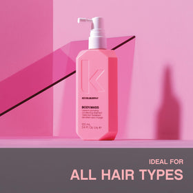 KEVIN.MURPHY Body Mass before and after comparison showing increased hair fullness and visible lift