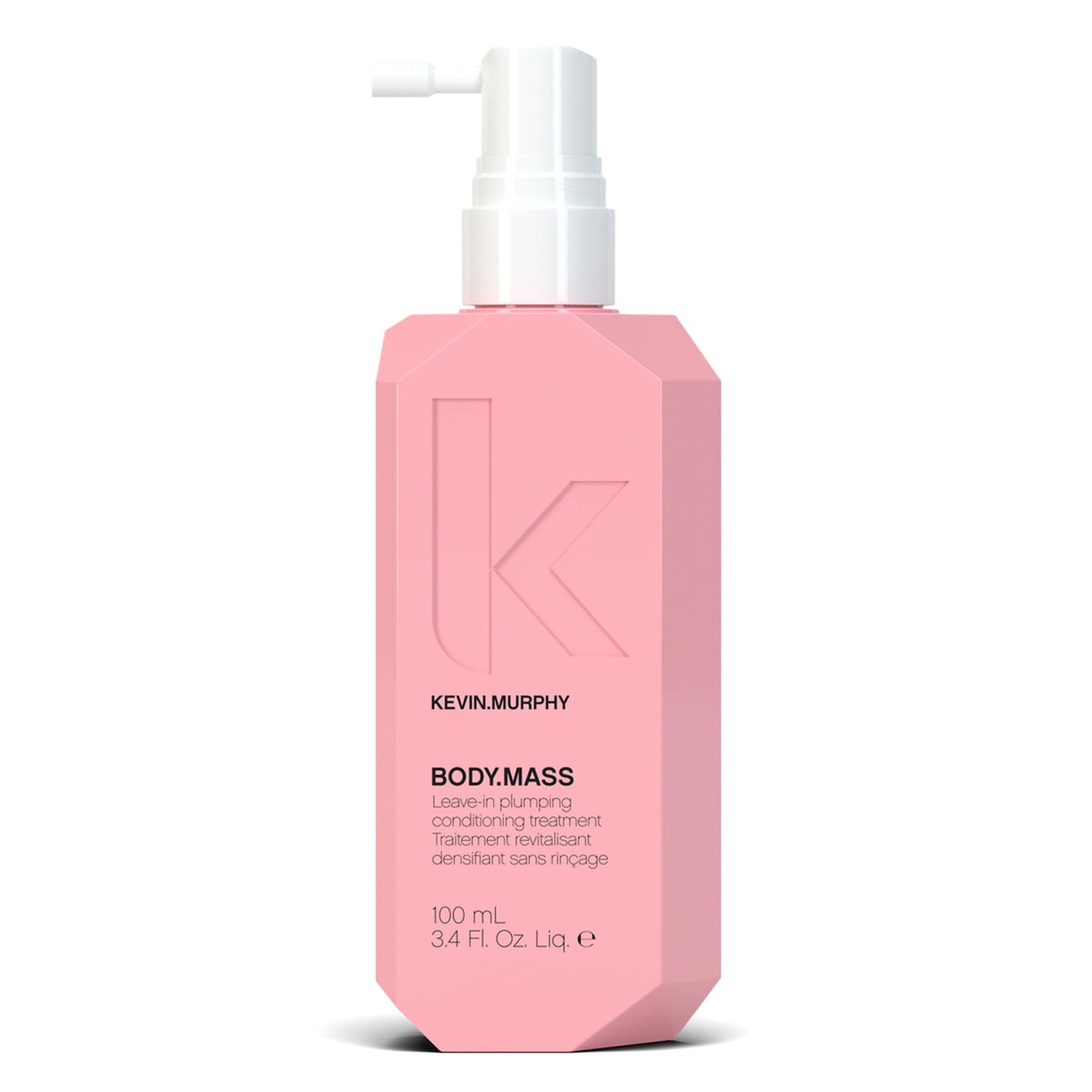 KEVIN.MURPHY Body Mass front bottle view showing packaging and easy pump — clear product identity and convenience