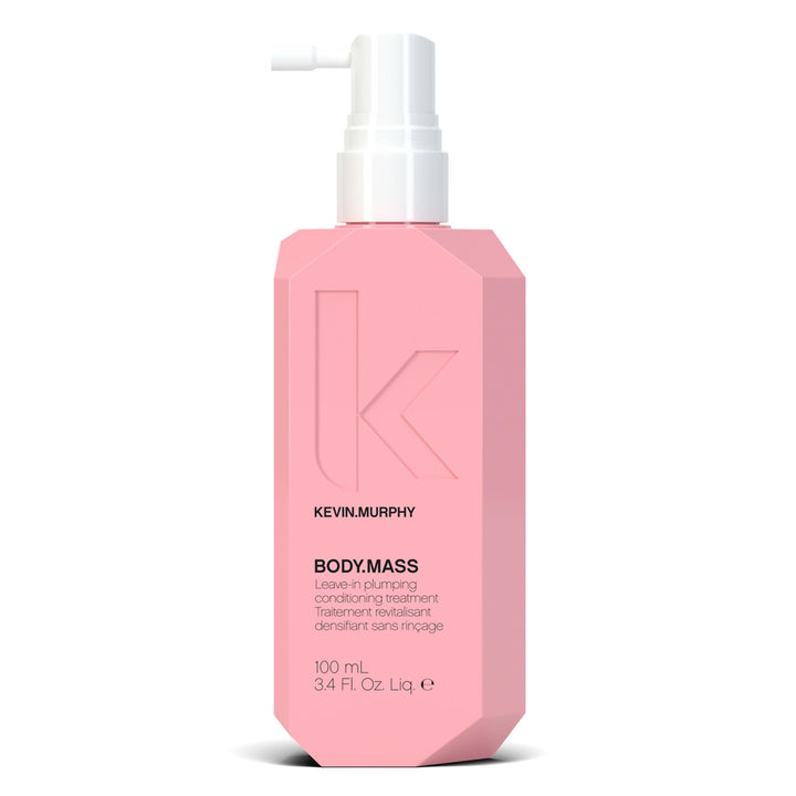 KEVIN.MURPHY Body Mass front bottle view showing packaging and easy pump — clear product identity and convenience