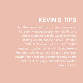 KEVIN.MURPHY DOO.OVER tapioca ingredient detail highlighting oil absorption
