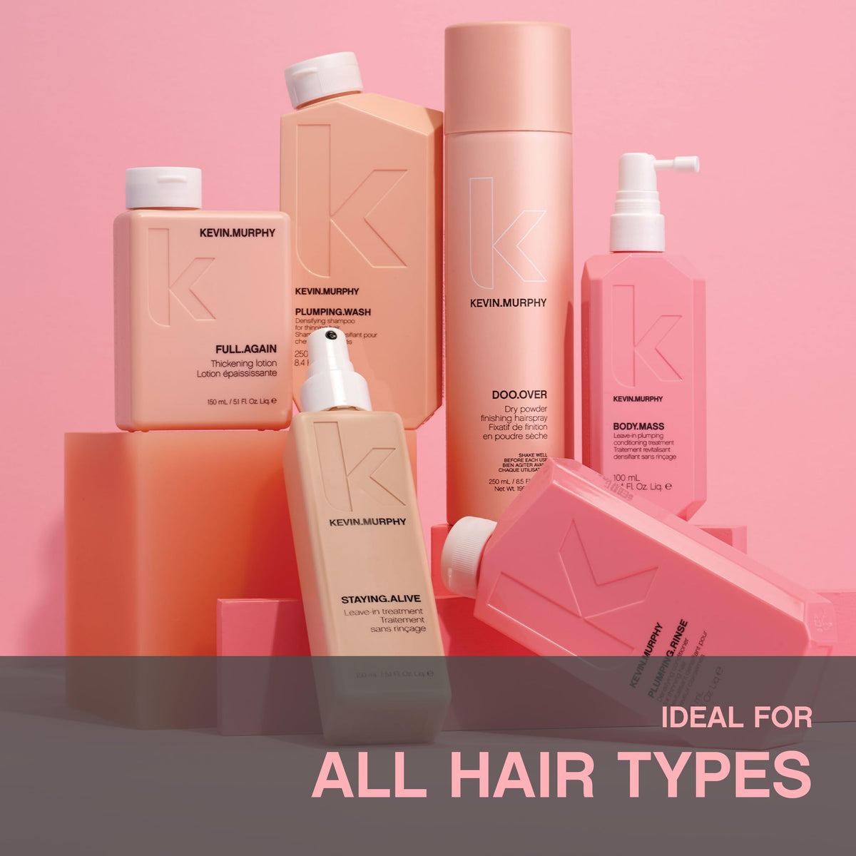 KEVIN.MURPHY DOO.OVER next to hand for size comparison and portability