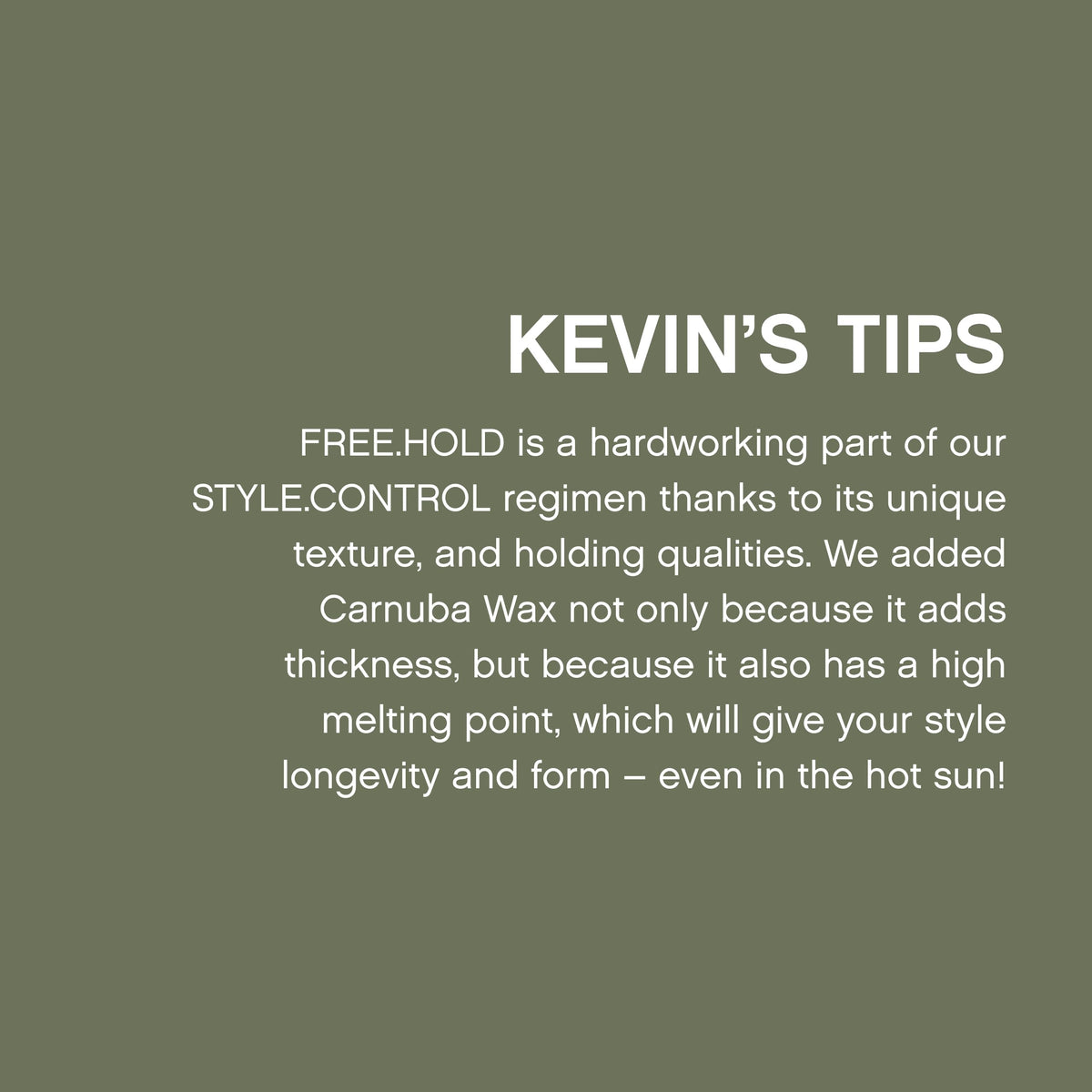 KEVIN.MURPHY label detail close-up, highlights ingredient clarity and usage info