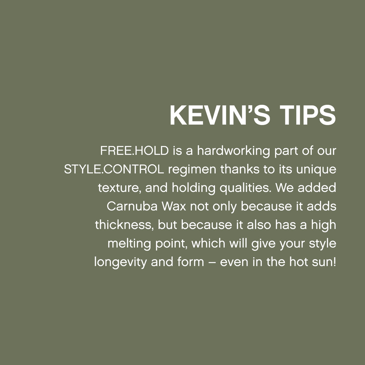 KEVIN.MURPHY finished side profile showing natural shine and definition