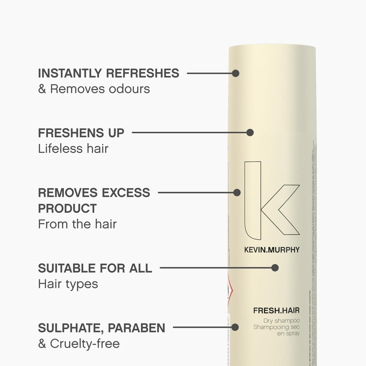 KEVIN.MURPHY root application closeup demonstrating instant lift and clean look