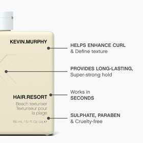 KEVIN.MURPHY applied to damp wavy hair for enhanced beachy texture