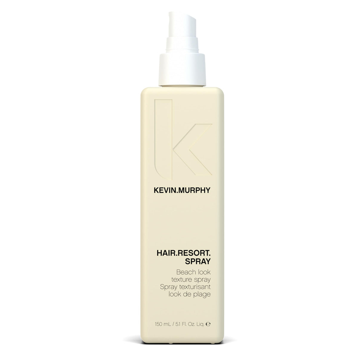 KEVIN.MURPHY front packaging showing stylish lightweight beach-spray and clear branding