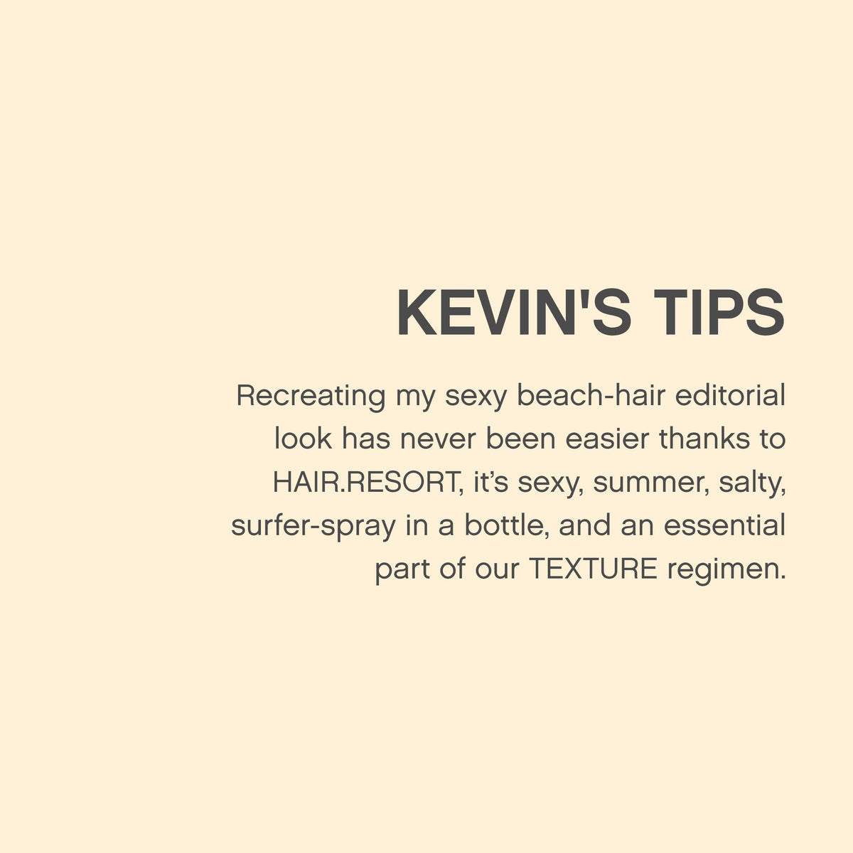 KEVIN.MURPHY ingredient label close-up highlighting nourishing silk and amino acids