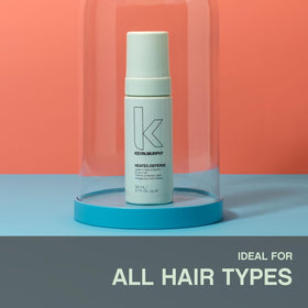 KEVIN.MURPHY before and after hair comparison showing reduced frizz
