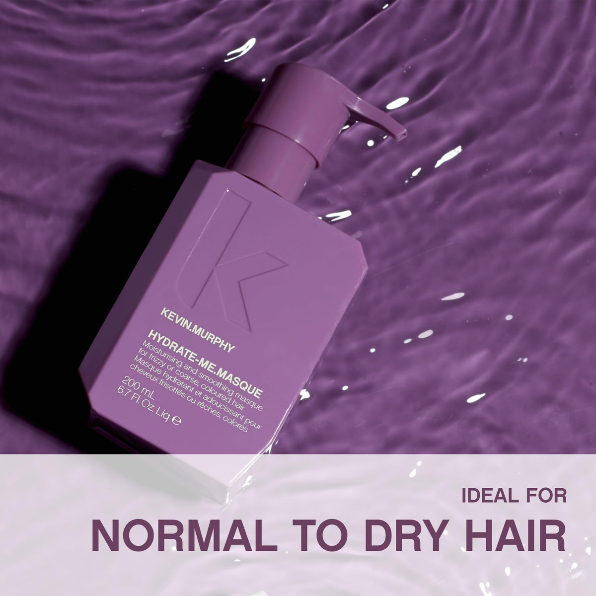 KEVIN.MURPHY before and after hair, shows reduced frizz and increased shine
