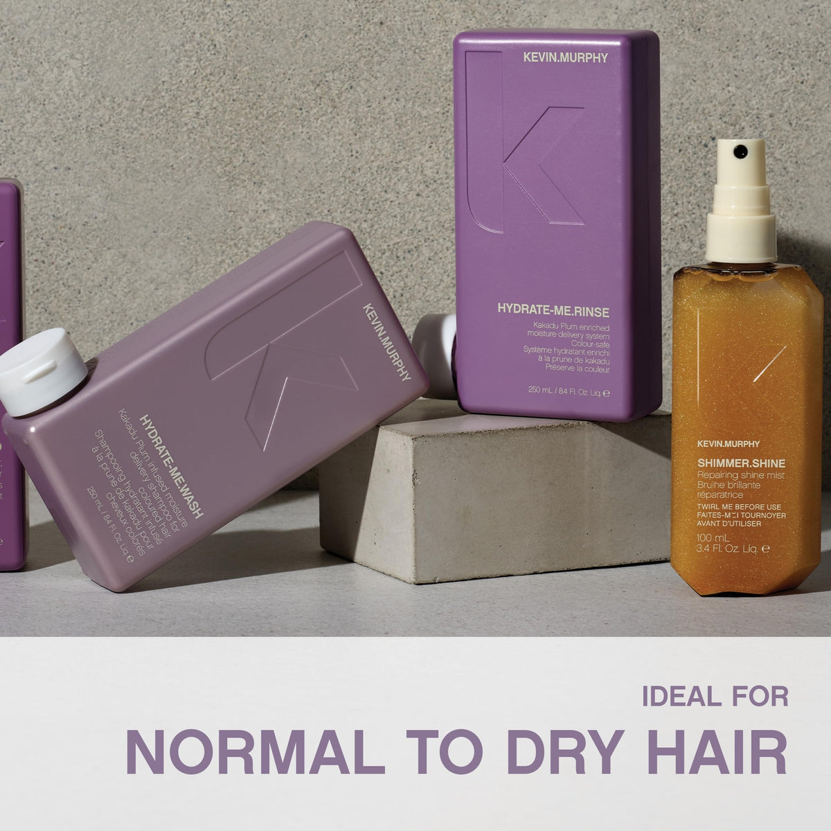 KEVIN.MURPHY ingredient label showing Kakadu plum and jojoba esters