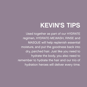KEVIN.MURPHY hydrate-me.wash before and after hair comparison showing improved shine