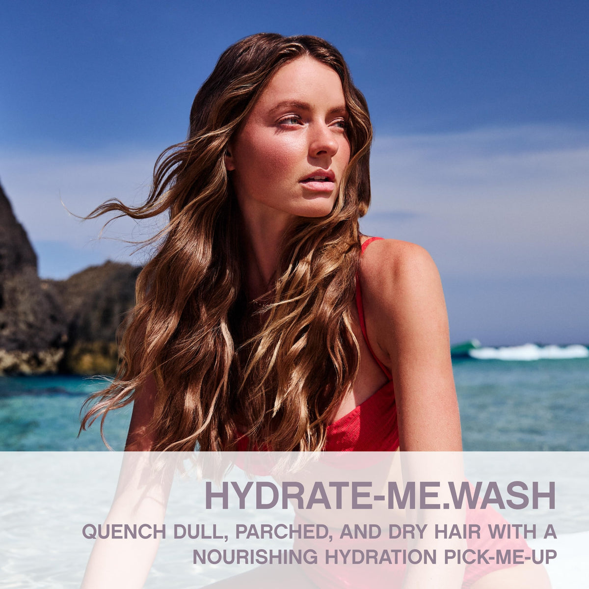 KEVIN.MURPHY hydrate-me.wash label and pump close-up highlighting easy dispensing