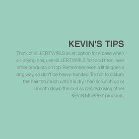 KEVIN.MURPHY ingredient label with oat milk and shea butter benefits