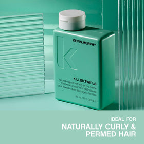 KEVIN.MURPHY bottle size and cap detail illustrating travel-friendly design