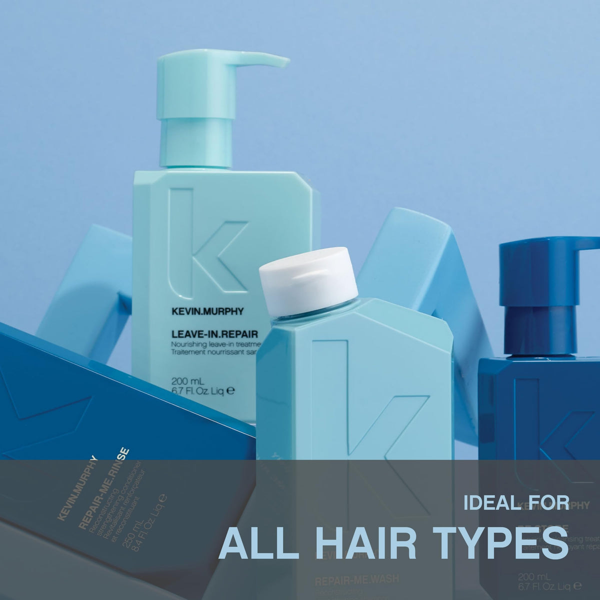 KEVIN.MURPHY before and after shine comparison demonstrating reduced frizz and gloss benefit
