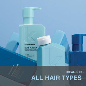 KEVIN.MURPHY before and after shine comparison demonstrating reduced frizz and gloss benefit