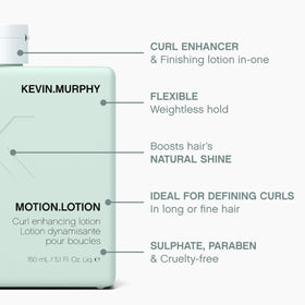 KEVIN.MURPHY MOTION.LOTION dispensed on hand demonstrating easy application