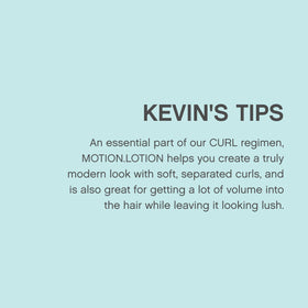 KEVIN.MURPHY MOTION.LOTION next to common objects showing 50 mL scale