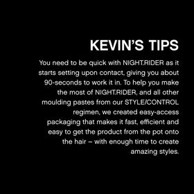 KEVIN.MURPHY matte finish hair detail emphasizing non-shiny, piecey texture