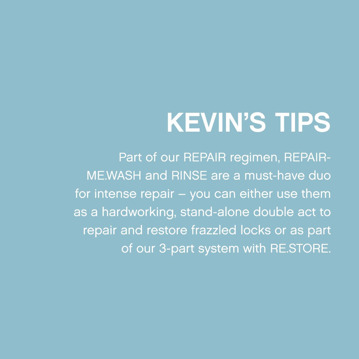 KEVIN.MURPHY bottle staged on bathroom shelf lifestyle setup suggesting daily-use benefit