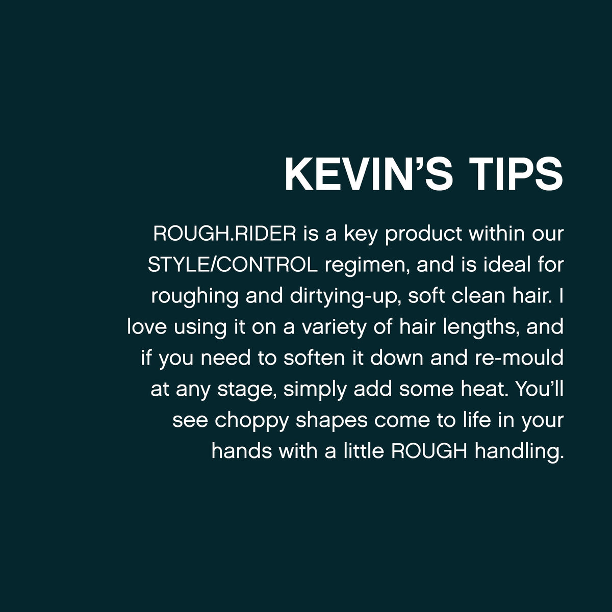 KEVIN.MURPHY ROUGH.RIDER jar next to hand to show size and portioning