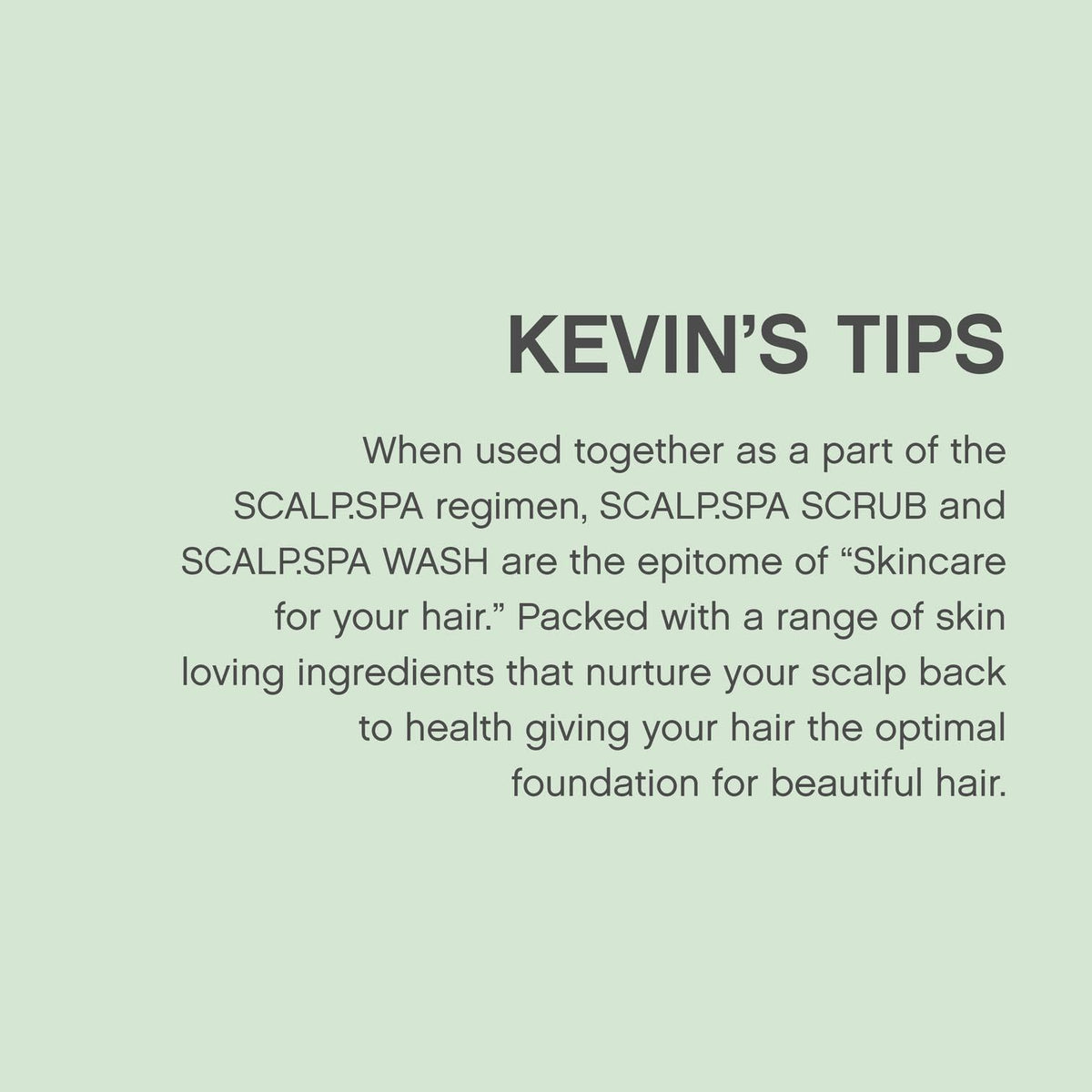 KEVIN.MURPHY ingredients with herbs illustrating natural calming benefits