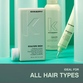 KEVIN.MURPHY 250ml bottle beside common items for size reference