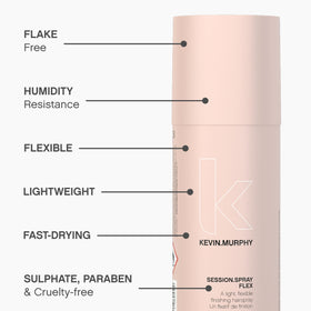 KEVIN.MURPHY bottle in hand to show 337 ml size and travel convenience