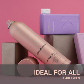 KEVIN.MURPHY applied on styled hair demonstrating natural, flexible hold