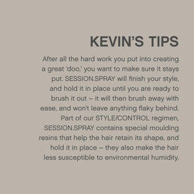 KEVIN.MURPHY ingredient label with ivy and tangerine, botanical care benefit