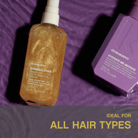 KEVIN.MURPHY styled hair in lifestyle scene showing luminous finish for event-ready looks