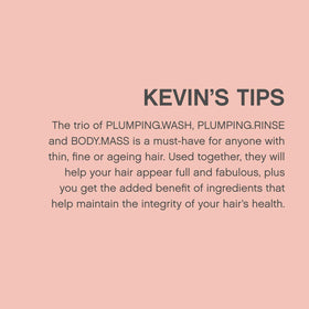 KEVIN.MURPHY 250ml bottle in hand to show real size