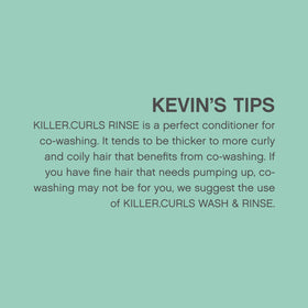 KEVIN.MURPHY bottle on bathroom shelf in styled setting, suggests premium salon aesthetic