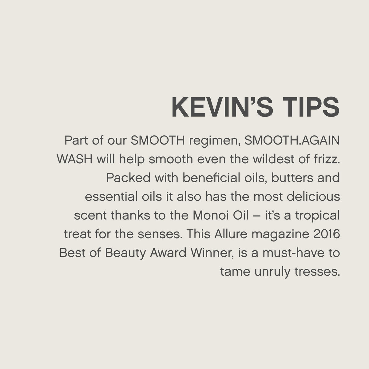 KEVIN.MURPHY shampoo being applied in shower to show in-use frizz control benefit
