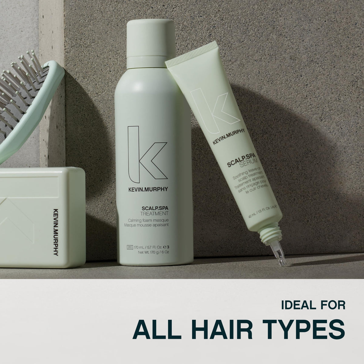 KEVIN.MURPHY being applied to damp hair to boost root lift and bounce benefit