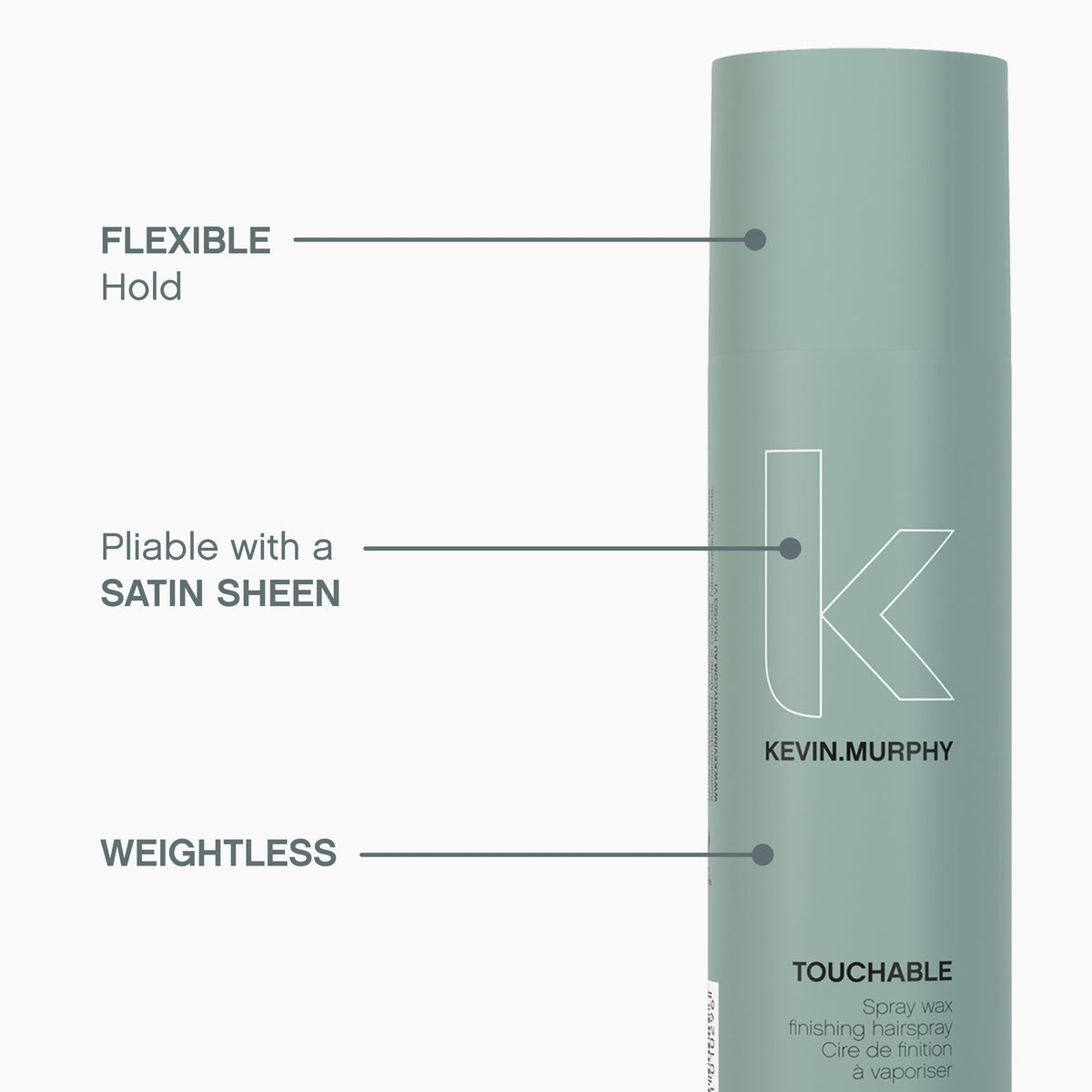 KEVIN.MURPHY TOUCHABLE being sprayed on midlengths and ends for defined separation
