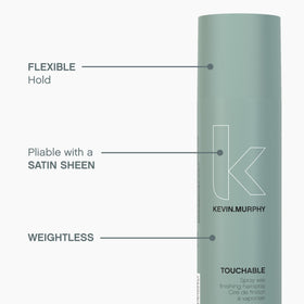 KEVIN.MURPHY TOUCHABLE being sprayed on midlengths and ends for defined separation