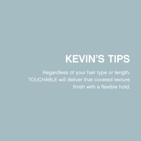 KEVIN.MURPHY TOUCHABLE held in hand to show 250ml scale and travel practicality