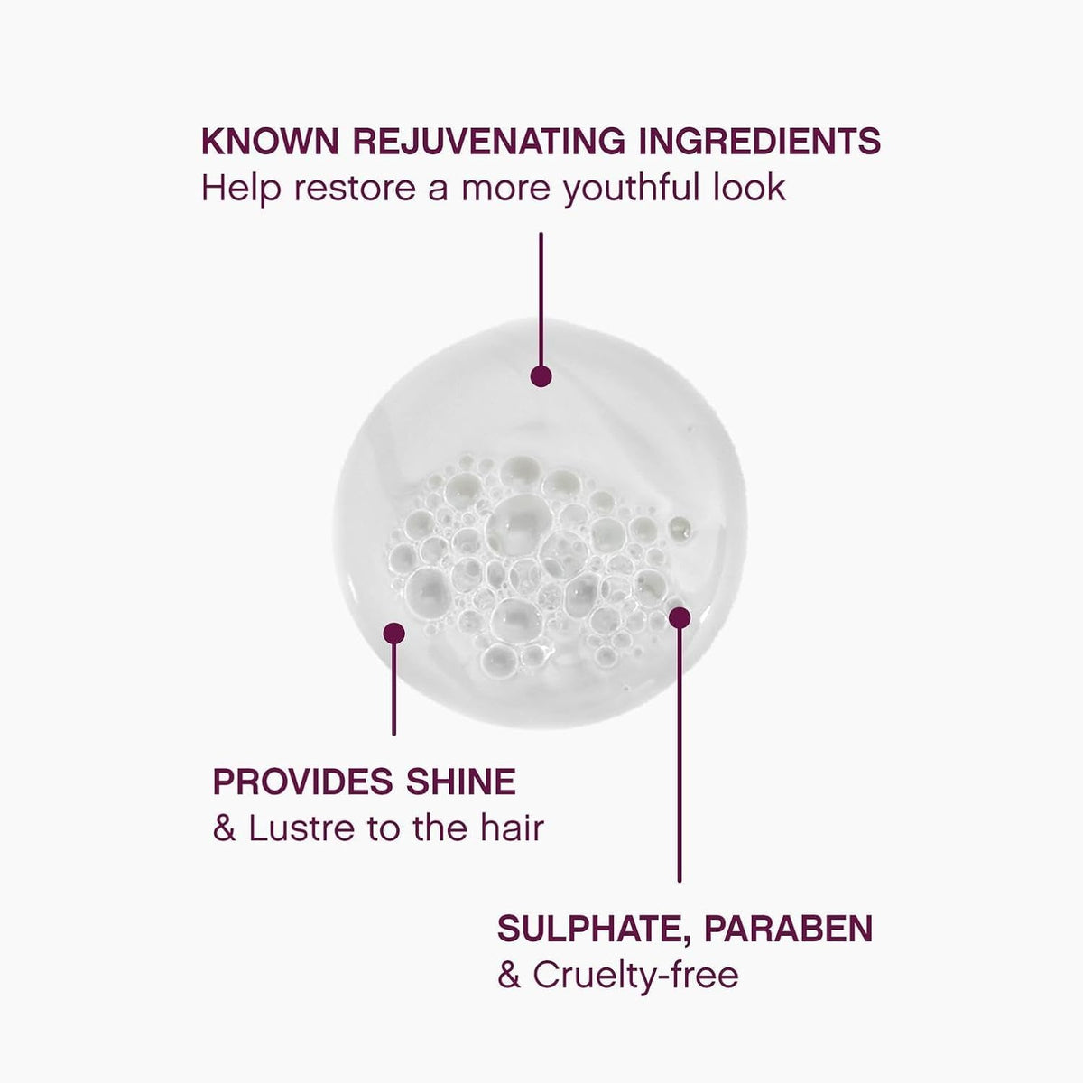 KEVIN.MURPHY label close-up highlighting amino acids and lotus extract benefits