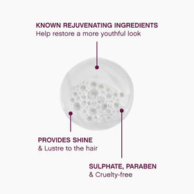 KEVIN.MURPHY label close-up highlighting amino acids and lotus extract benefits